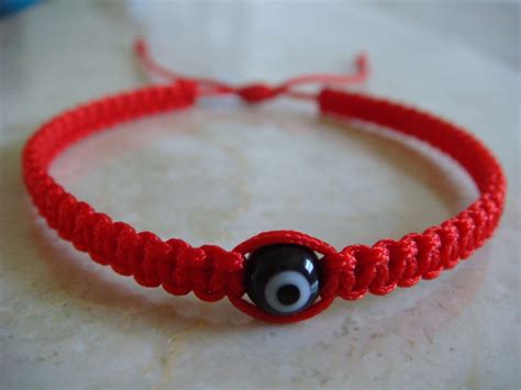 Rote Kabbala Armband geknüpft Evil Eye Armband Kabbalah Etsy