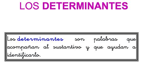 Tipos De Determinantes Los Determinantes Lengua Literatura 3Âºeso 08b