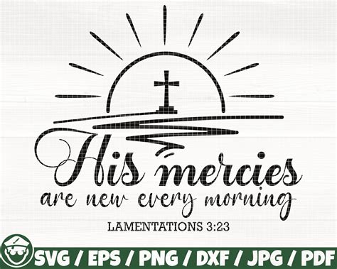 Sublimation His Mercies Are New Every Morning Etsy