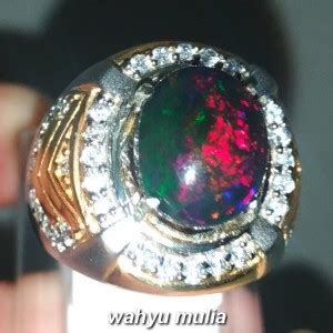 Cincin Batu Ruby Merah Muda Ring Perak Asli Kode