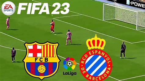 BARCELONA Vs ESPANYOL CAMPEONATO ESPANHOL GAMEPLAY FIFA 23 YouTube