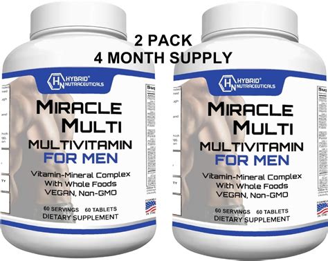 Amazon Miraclemulti Best Multivitamin For Men Vitamin And Mineral