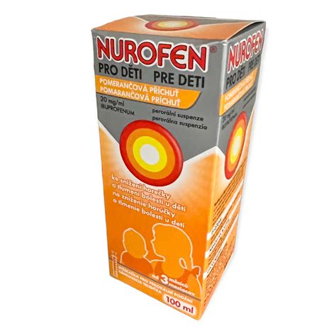 NUROFEN pre deti Pomaranč Lekáreň Pharmatop