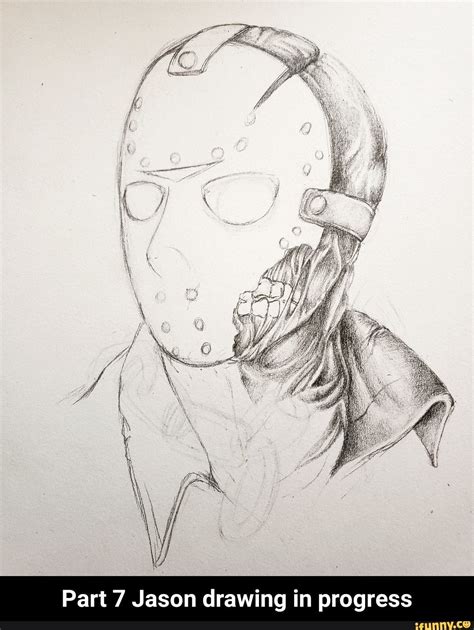 Jason Voorhees Full Body Drawings