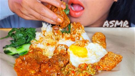 ASMR NASI PADANG RENDANG SAPI MUKBANG INDONESIA ASMR Asmrsounds