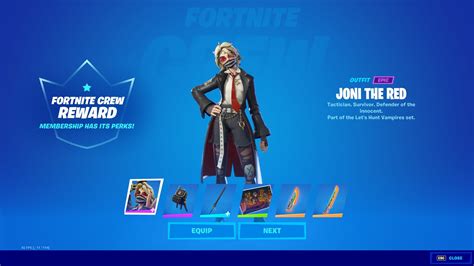 Joni The Red Crew Pack Available Now Fortnite News