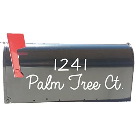 Vwaq Personalized Mailbox Decal Set Of Decals With Street Address