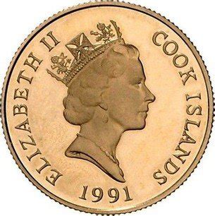 Cook Islands Gold Dollars Dependency Of New Zealand Decimal Coinage