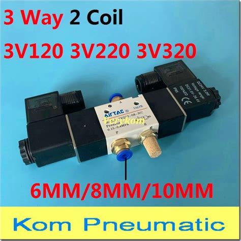 Pneumatic Electric Solenoid Valve Way Position Control Air Gas