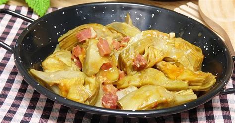 Alcachofas Con Jamón Receta Fácil Cocina Y Recetas Fáciles