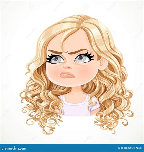 Blonde Curly Hair Cartoon Girl Stock Illustrations – 884 Blonde Curly Hair Cartoon Girl Stock ...