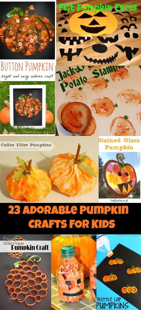 23 Adorable Pumpkin Crafts For Kids – The Pinterested Parent