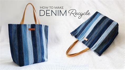 SisterQuilt Diy Denim Recycle Tote Bag Denim Purses And Bags Old