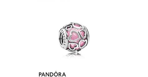 Pandora Sparkling Paves Charms Encased In Love Charm Pink Cz Jewelry