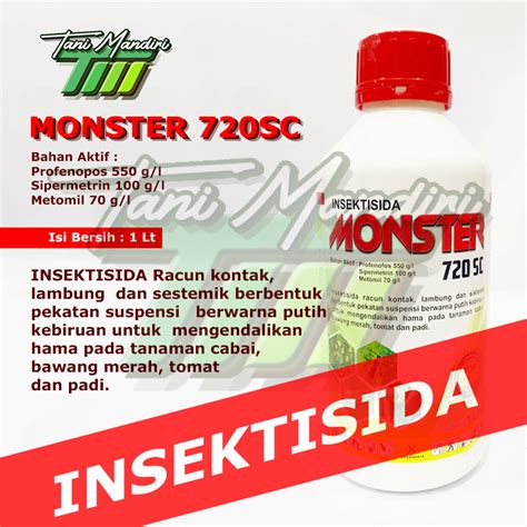 Jual INSEKTISIDA 720SC MONSTER MERAH PEMBASMI HAMA OBAT HAMA WERENG