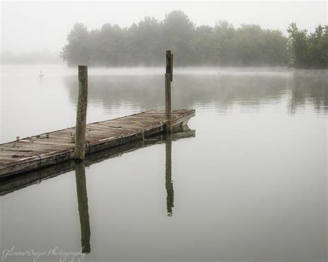 Foggy Dock At Watts Bar Lake Tn Print Glenna Bayer Photography