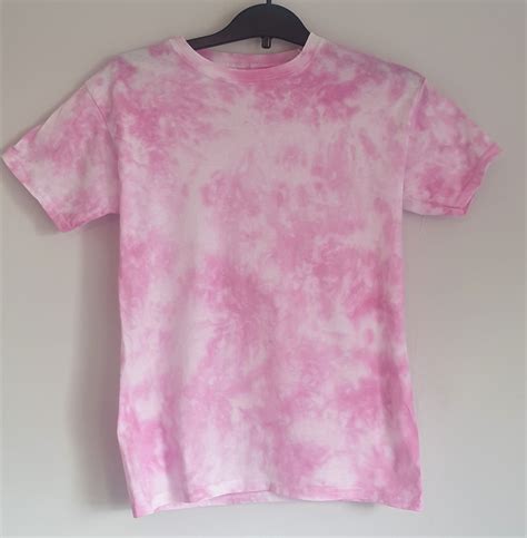 Womens Pink Tie Dyed T Shirt Etsy Uk