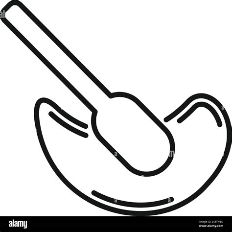 simple outline vector illustration   classic smoking pipe stock