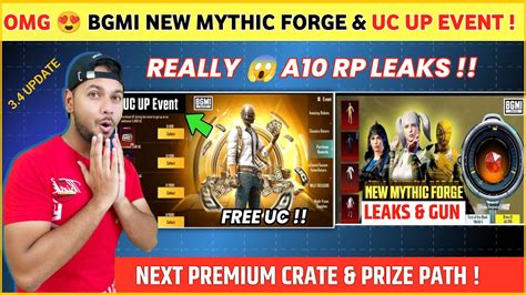 Omg 😍 Next Uc Up Event Next Mythic Forge Bgmi A10 Royal Pass Next