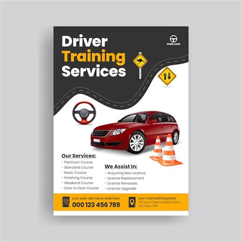 Premium Vector Auto Car Rent Car Repair And Car Wash Services Flyer