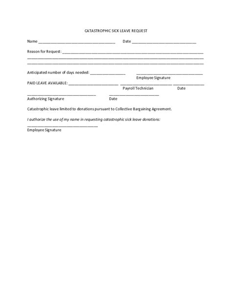 Fillable Online Sick Leave Pool Contribution Withdrawal Request Fax