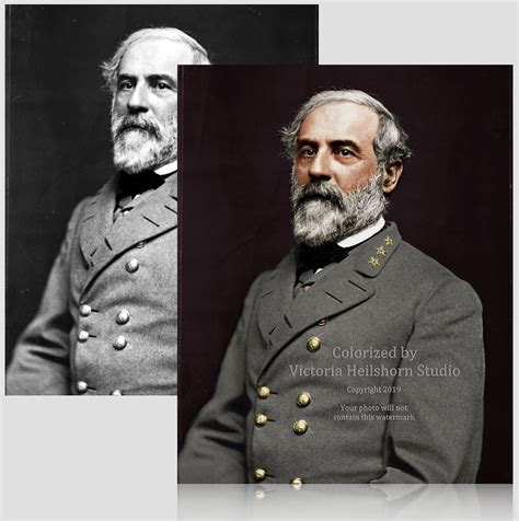 Confederate Civil War General Robert E Lee Colorized Historyshoppe