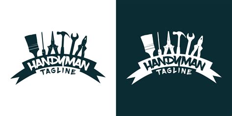 handyman logo vector containing tools and stuff 24522155 Vector Art at ...