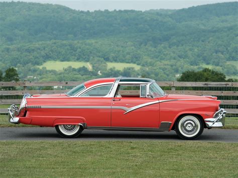 1956 Ford Fairlane Crown Victoria Skyliner Luxury Retro Wallpapers Hd Desktop And