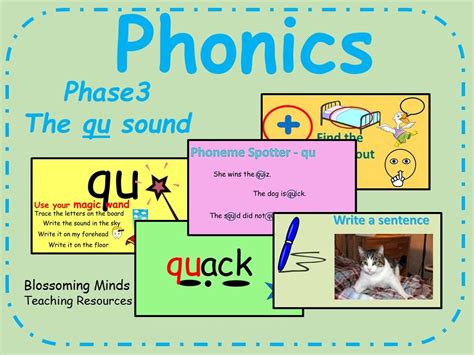 Phase 3 Phonics The Qu Sound Teaching Resources Phonics Phase