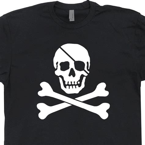 Jolly Roger T Shirt Pirate Skull And Crossbones Flag The L Sailing Symbol Tee Gooni Pilihax