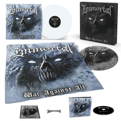 IMMORTAL War Against All FANBOX LP WHITE CD PRE ORDER VINYL 12