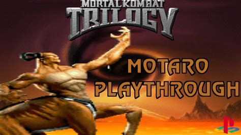 Mortal Kombat Trilogy Motaro Playthrough Playstation 1 1080p 60fps Youtube