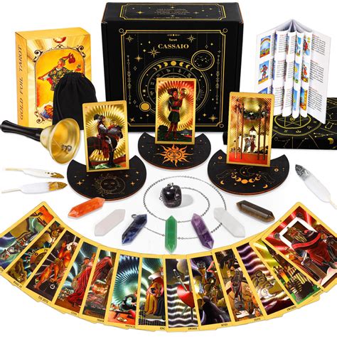 Buy Cassaio Tarot Cards With Guide Book Tarot Cards Set Gold Tarot