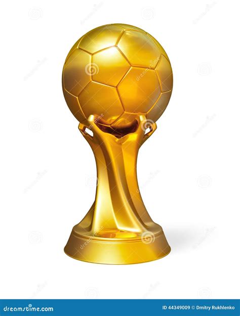 Golden Soccer Ball Award Prize Stock Illustration - Image: 44349009