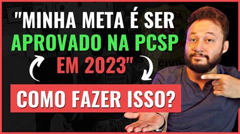 Concurso Pcsp Fa A Essas Coisas Para Ser Aprovado Em Youtube