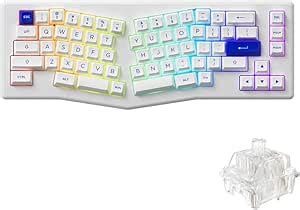 Epomaker Acr Pro Alice Plus Keys Hot Swappable Split Wired Mechanical Gaming Keyboard With