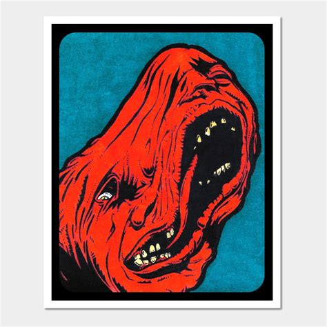 John Carpenters The Thing Split Face Wall Art Print