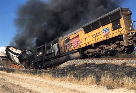 Union Pacific Train Derails Catches Fire Near Eagle Pass