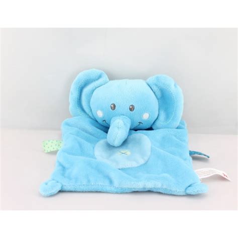 Doudou Plat L Phant Bleu Tiquettes Nicotoy