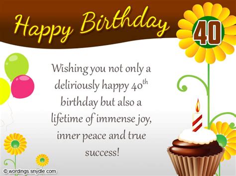 Birthday Wishes For Forty Year Old - Wishes, Greetings, Pictures – Wish Guy