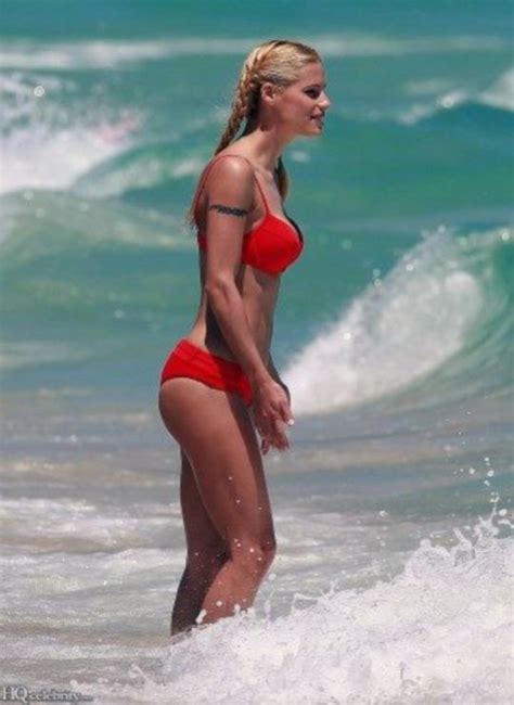 Michelle Hunziker Red Bikini 2010 17 Pics NudeBase