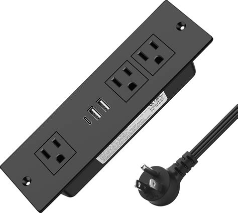 Amazon Recessed Power Strip Furniture Drawer Outlet With 20W PD