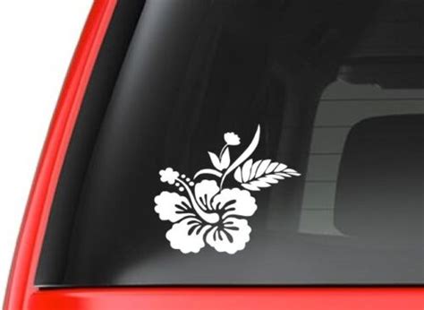 Hawaiian Hibiscus Flower T12 Vinyl Decal Sticker Car Truck Laptop