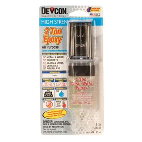 Devcon Epoxy, 2 Ton Epoxy, 1 Ounce Syringe | GLU-731.00 - Etsy