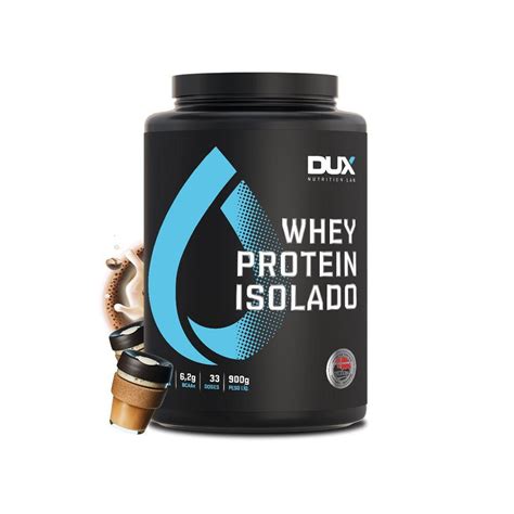 Whey Protein Isolado Cappuccino 900g Dux Nutrition Pontofrio