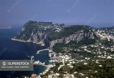 Italy Campania Capri Marina Grande Aerial View Superstock