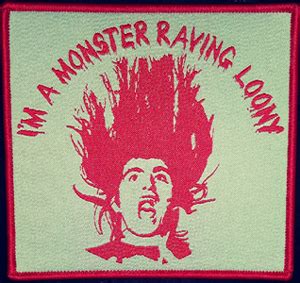 Monster Raving Loony Woven Patch Goblinhaus