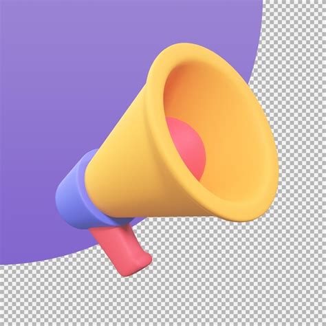 Premium Psd Megaphone Announcement Product Promotion Alert D