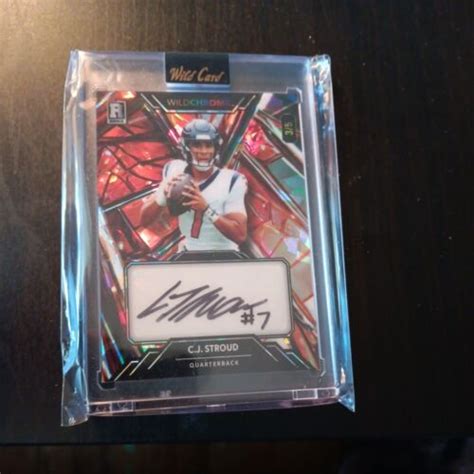 Wild Card Wildchrome Crystal Scj Stroud Auto Rookie Ebay