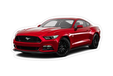 Ford Mustang S197 Sports Car Vinyl Decal / Sticker, Red | ZSPEC Design LLC